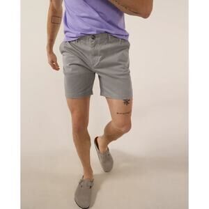Chubbies Men's The Silver Linings Gray 7.0" Twill Casual Shorts M Medium New